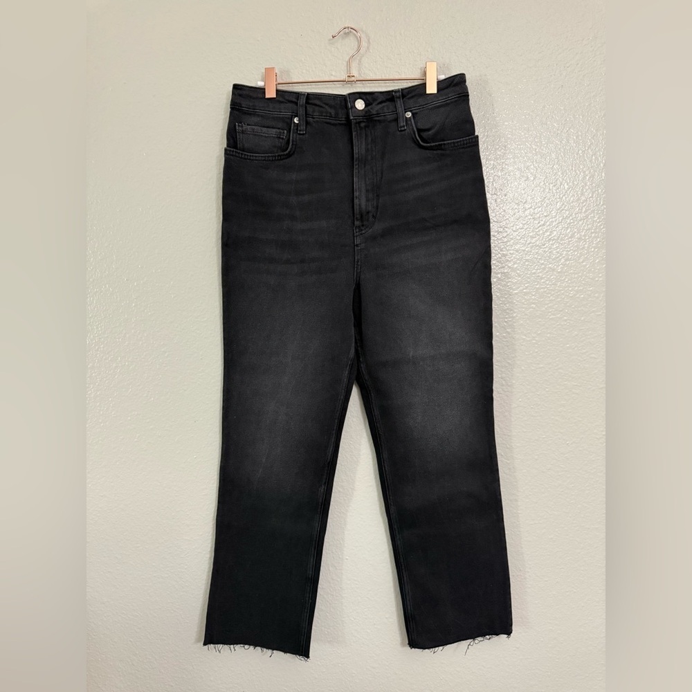 Free People We The Free Black Straight Leg Jeans - Picture 2 of 8